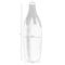 Uniquewise 9 Inch Modern Decorative Ceramic Table Vase Ripped Design Bottle Shape Flower Holder, Black QI004356.BK - alternate 5